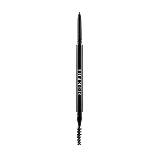 MORPHE Micro Dual Eyebrow Pencil Java retractable tip for ultra-precise brow strokes.