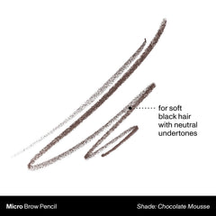 MORPHE Micro Dual Eyebrow Pencil spoolie blends for a seamless finish.