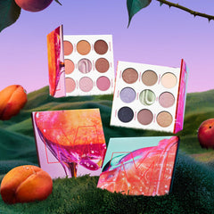 MORPHE Pulp Fantasy applying Molten Metal Eyeshadow with brush for high shine