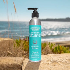Morrocco Method Sea Essence label detail closeup notes vegan and non-foaming formula