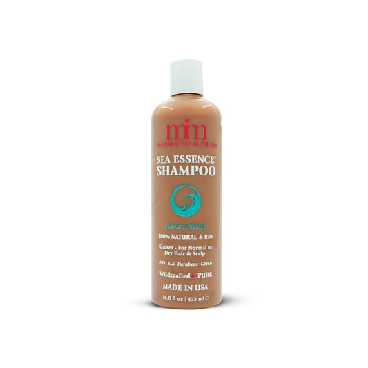 Morrocco Method Sea Essence Shampoo bottle shows a sulfate-free formula for normal to dry hair.