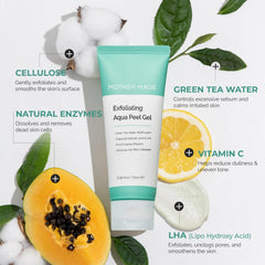 MOTHER MADE LHA Green Tea Aqua Peel Gel with hyaluronic acid for hydration