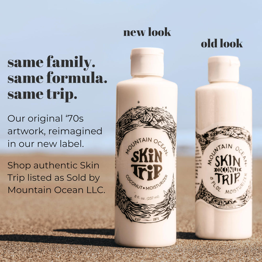 Mountain Ocean new-look packaging highlights heritage and authentic Skin Trip formula