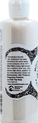 Mountain Ocean Skin Trip label closeup emphasizes natural ingredients