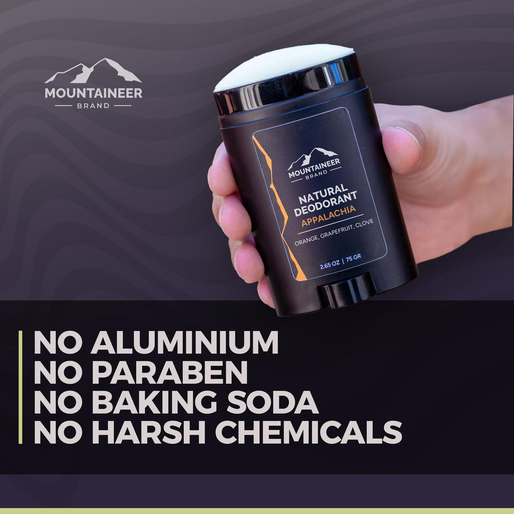 Tea tree and neem oils in Mountaineer Brand deodorant help neutralize odor naturally.