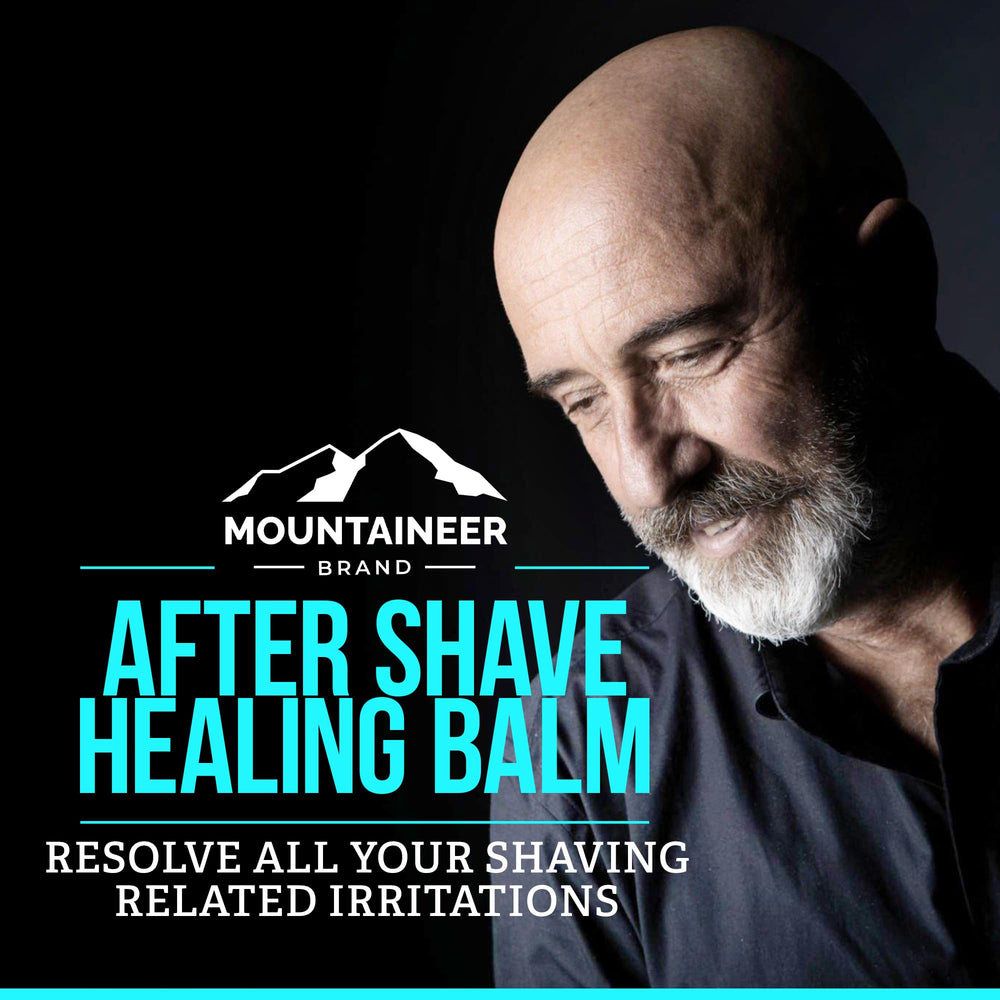 Mountaineer Brand travel 2oz packaging showcasing compact, on-the-go grooming.