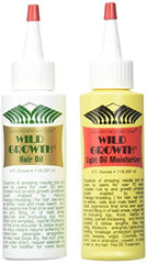 Mountaineer Brand Wild Growth Hair Oil 4oz bottle pour for quick, even distribution.