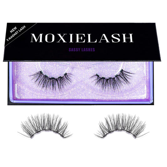 MoxieLash Sassy magnetic lash close-up with secure five-magnet band.