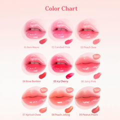 MQNY Dewy Water Glow Lip Tint wand application for precise everyday use