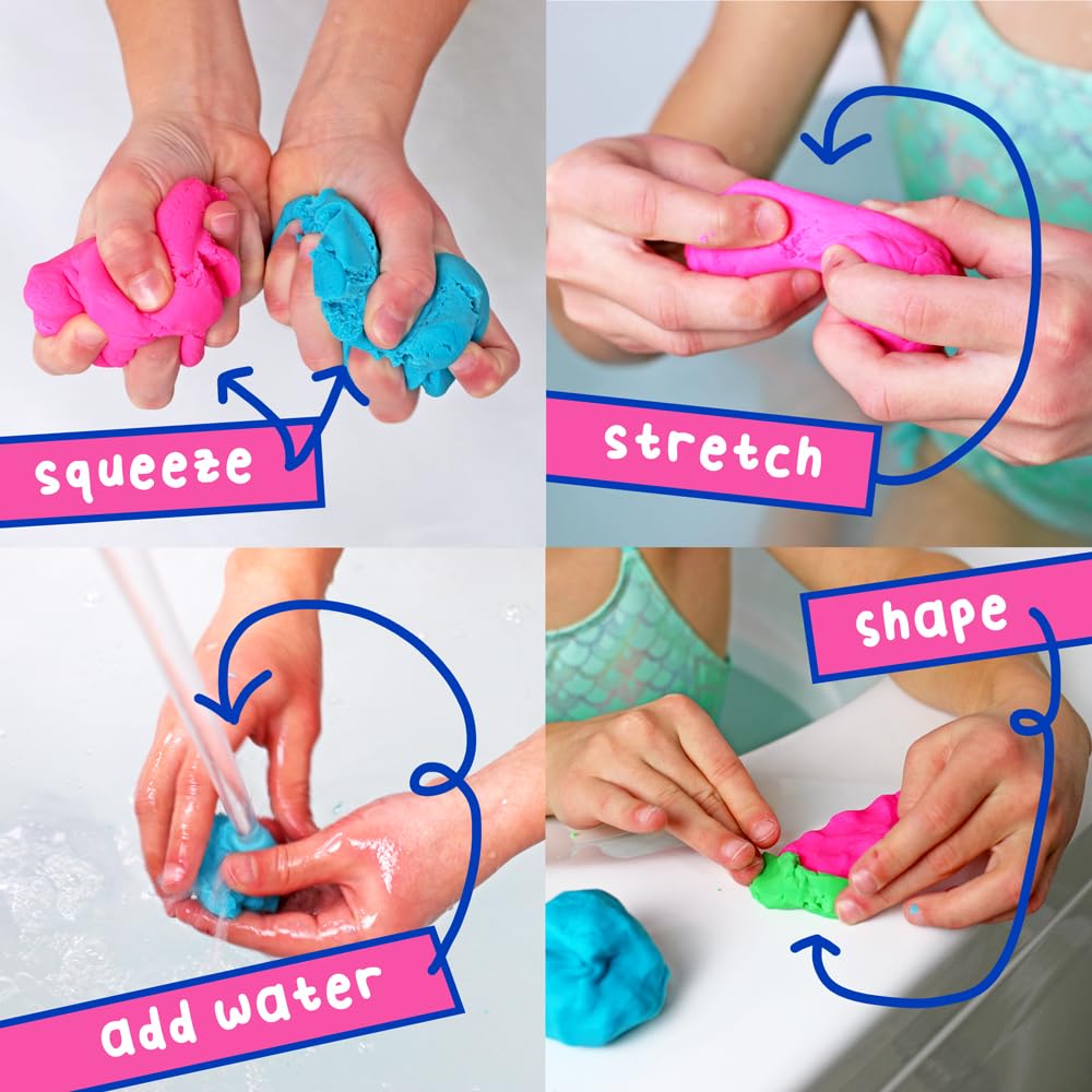 Mr. Bubble Soapy Bath Dough texture closeup showcases pliable dough for tactile, creative shaping.