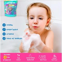 Mr Bubble Sweet Treats Bath Potion erupts with fizz in the tub