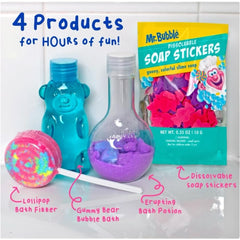 Mr Bubble Sweet Treats Gummy Bear Bubble Bath delivers long-lasting foam for play