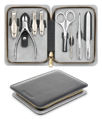 MR.GREEN 8-in-1 manicure set splash-proof cover for tidy trimming.
