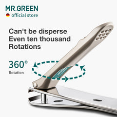 MR.GREEN Seiko sharpened edge delivers clean cuts on thicker nails.