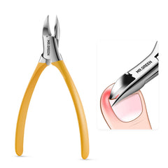 MR.GREEN toenail clippers with gold-angle blade for precise cuts on thick nails.
