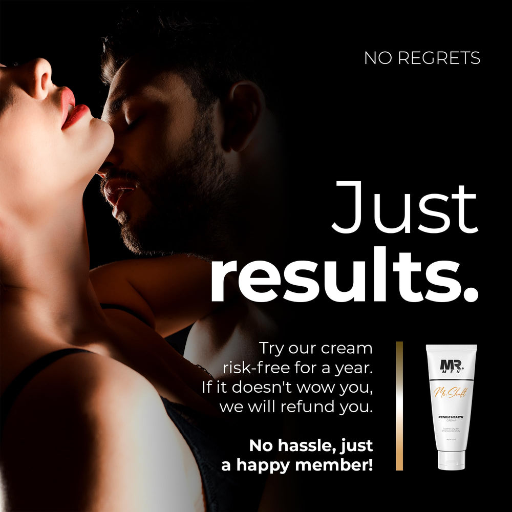 Mr Men Premium Penile Cream label conveys trusted, natural care.