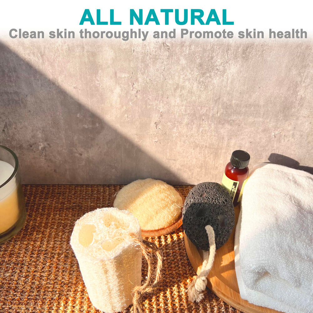 Mr.Cui'shop natural loofah offers soft exfoliation to smooth skin