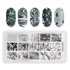 MR.FOX nail stamp template lace pattern for delicate intricate designs.