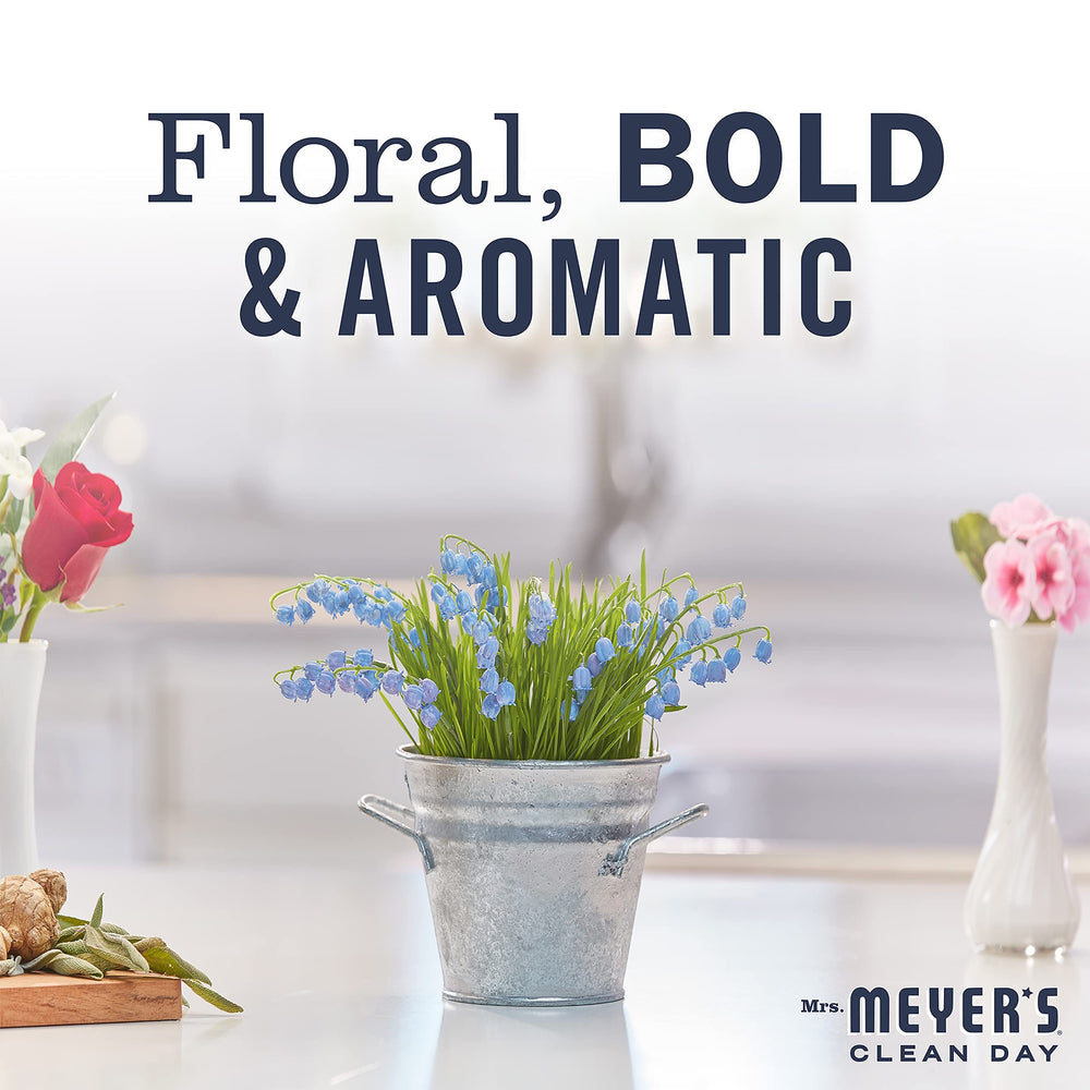 Mrs. Meyer's Bluebell pack display signals value and steady home supply.