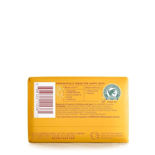 Clementine bar soap lather for smooth hands and body