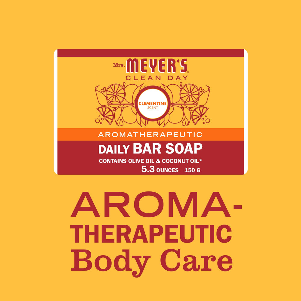 Soap bar shown in shower for head-to-toe cleansing