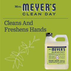 Cruelty-free label on Mrs. Meyer's Clean Day packaging highlights ethical formula