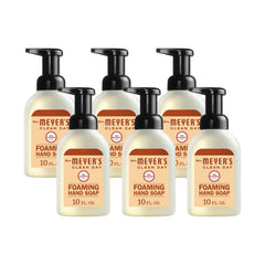 Mrs. Meyer's Clean Day foaming hand soap oat blossom bottle enhances daily handwashing.