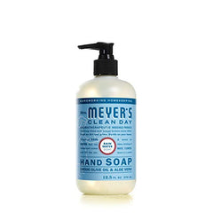 Mrs. Meyer's Clean Day Lavender bottle offers floral aroma for calm hand cleansing.
