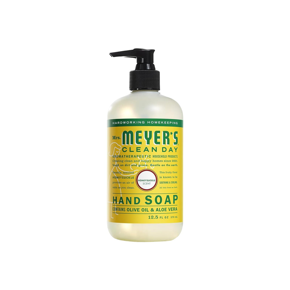 Mrs. Meyer’s Clean Day Lemon Verbena bottle delivering bright citrus scent.