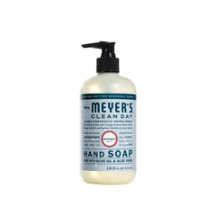 Mrs. Meyer's Clean Day Peppermint hand soap bottle with refreshing mint scent.
