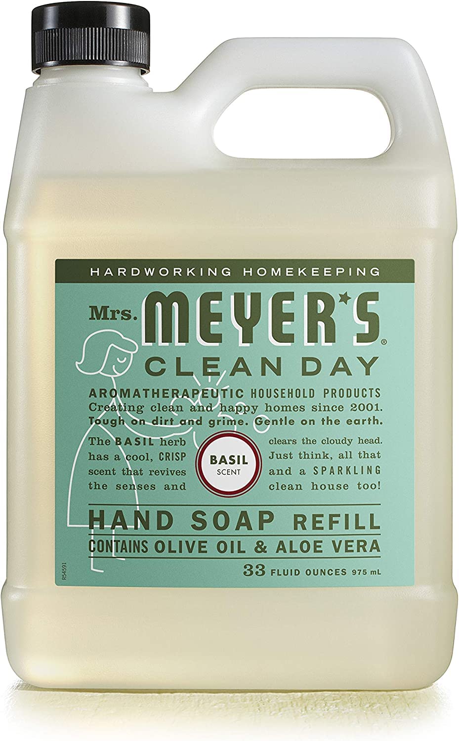 Refill bottle pouring to refill a hand soap dispenser
