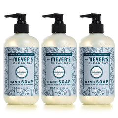 Mrs. Meyer's Clean Day Snowdrop hand soap bottle front with seasonal fragrance