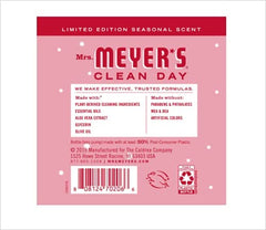 Mrs. Meyer's cruelty-free logo signals responsible choices.