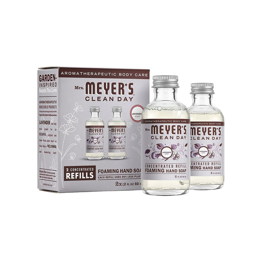 Mrs Meyer’s Lavender concentrate refill 2ct for efficient kitchen hand soap refills