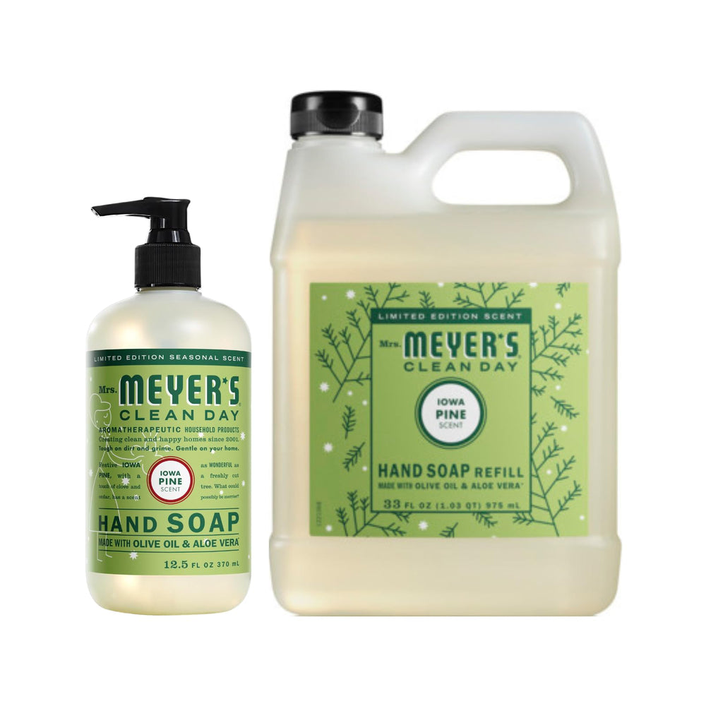 Mrs. Meyer's Snowdrop refill bottle 33oz for easy refills and reduced packaging waste.