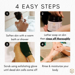 MS Exfoliating Glove integrated into weekly routine for spa-like home self-care