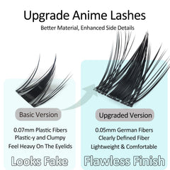 MSCICI VogueFairy05 ultra-thin 0.05mm band blends with real lashes