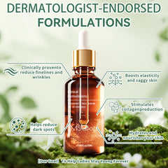 MSGBcg Ageless serum amber bottle on vanity for a luxurious skincare routine.