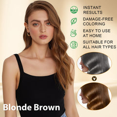 Msktasy hair dye shampoo squeeze tube highlights easy at-home color application.
