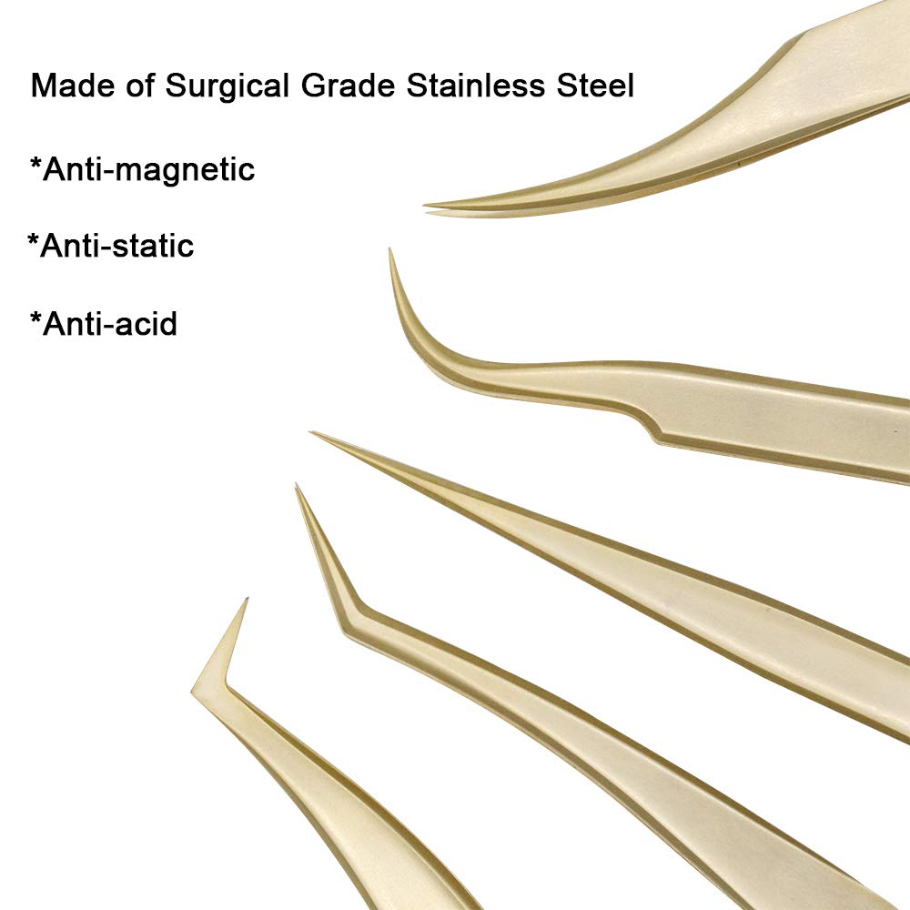 Ms.Queen precision tweezers for volume lashes enable careful separation and even distribution.