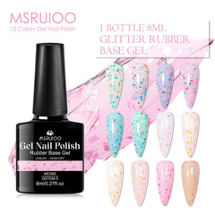 MSRUIOO blue purple set offers vibrant, trend-ready manicure options.