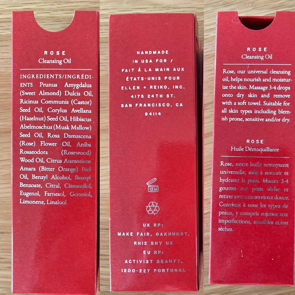 Suitable for all skin types MST Monastery Rose cleansing oil
