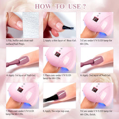 MTSSII jelly gel set easy-removal hint demonstrates beginner-friendly at-home manicure