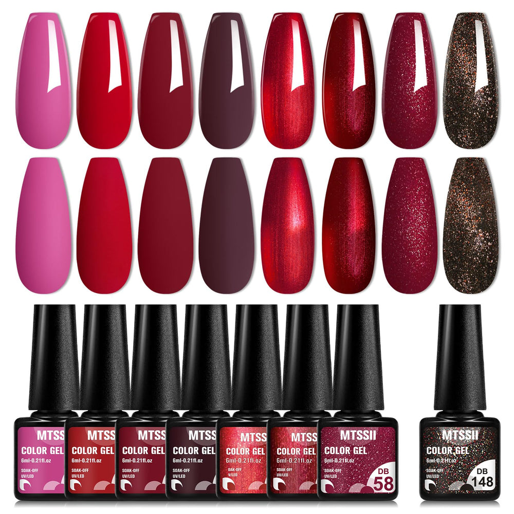 MTSSII Bloody Mary sparkle finish for gift-ready manicures