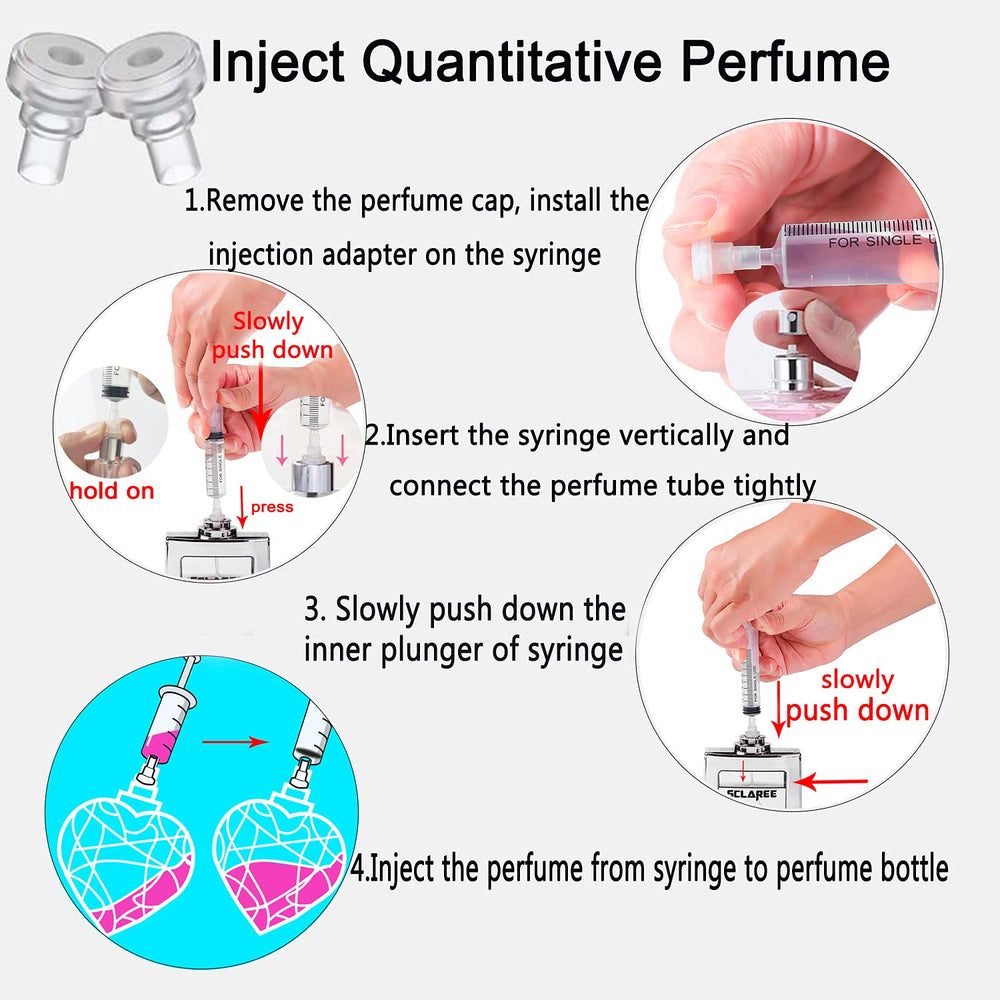MUB syringe transfer demonstration shows fast, mess-free fragrance transfer.