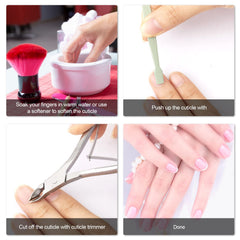 Mudder pointed-edge nippers safely remove dead skin near nails.