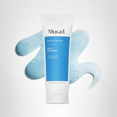 Murad Acne Body Wash licorice root close-up conveys gentle skin comfort