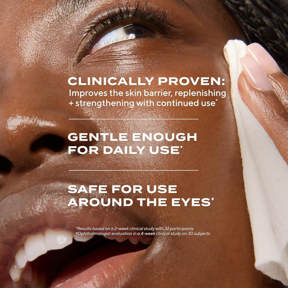 Ceramides and camellia oil visual emphasize barrier-support ingredients in Murad formula