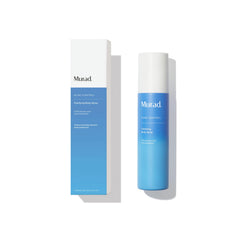 Murad Clarifying Body Spray bottle demonstrates easy, even coverage for targeted pore care.
