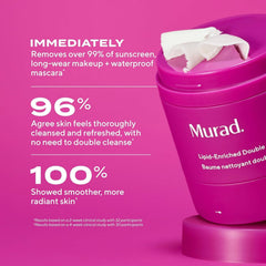 Murad Lipid-Enriched Cleansing Balm massage loosens long-wear makeup